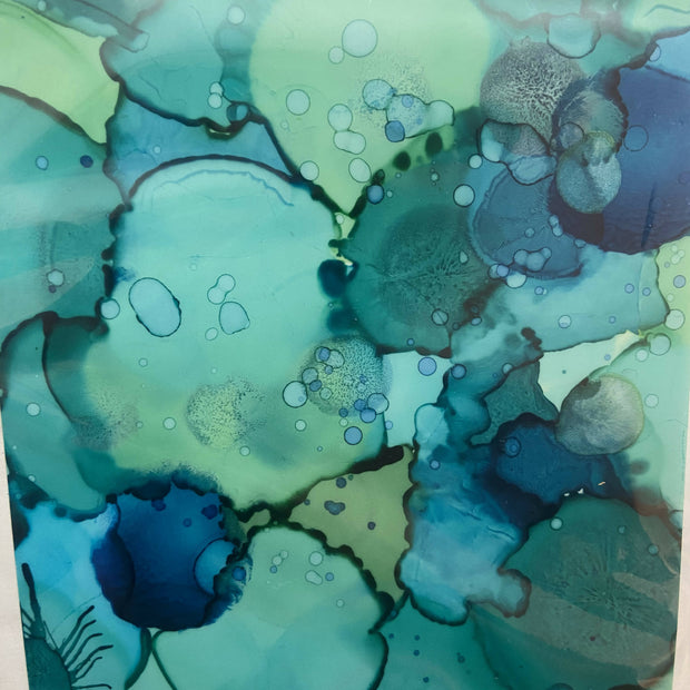 Set of 2 Notecards Assorted Alcohol Ink
