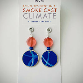 Being Resilient in a Smoke Cast Climate statement Earrings / Detroit AQI 366