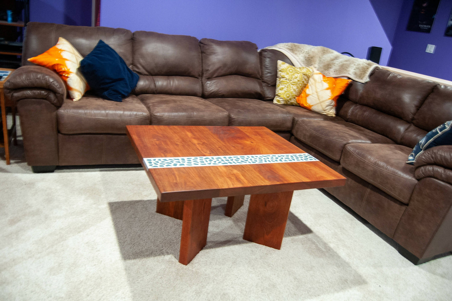 Jatoba Coffee Table with Mosaic