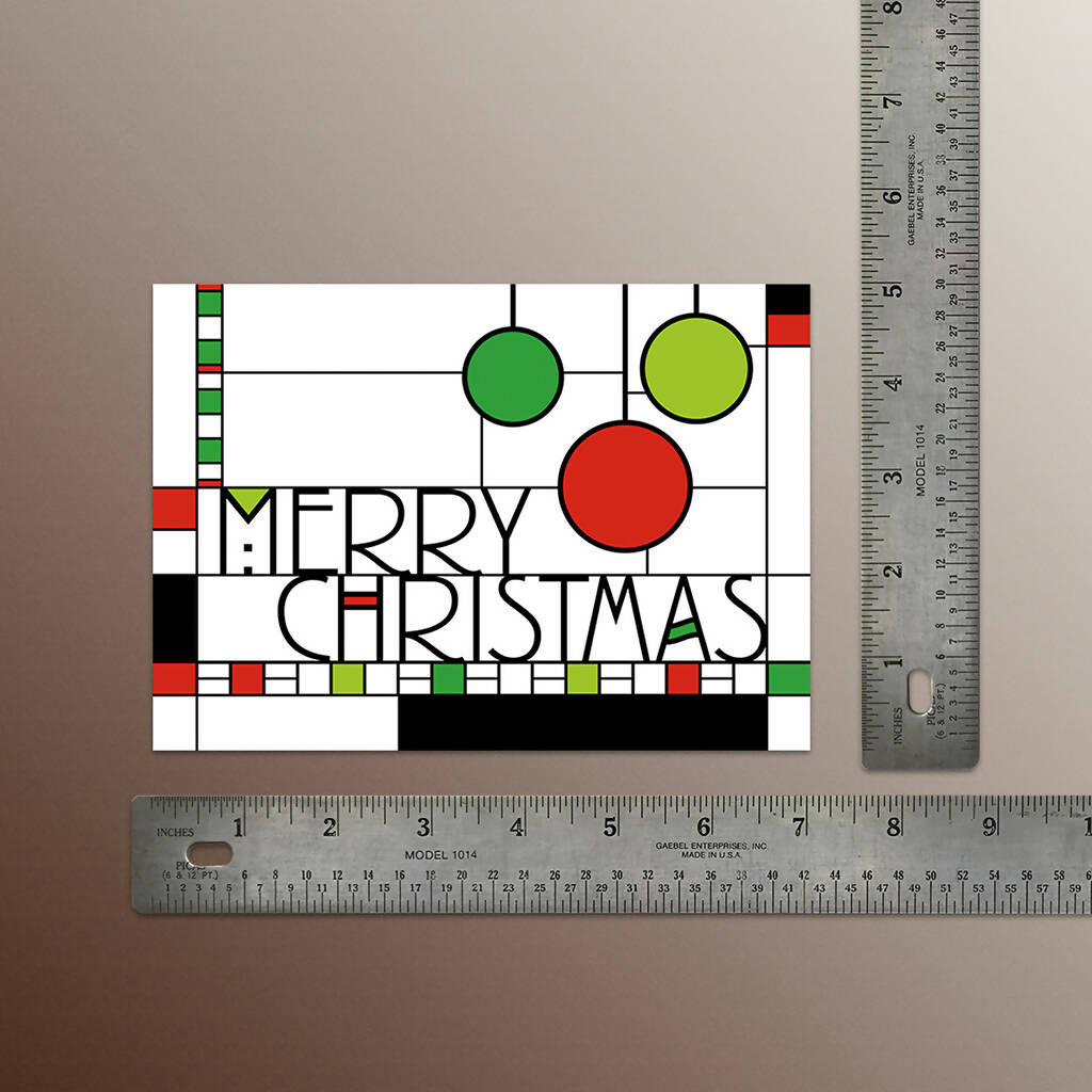 Christmas Cards, Prairie School Design Style