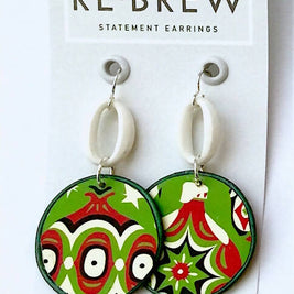 Re*Brew Statement Earrings / Holiday Dangle