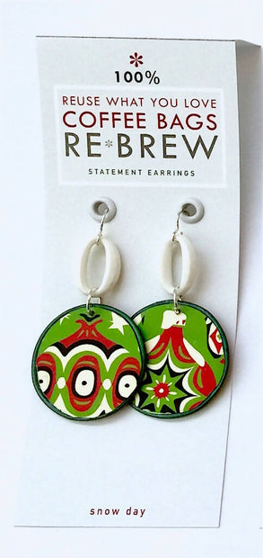 Re*Brew Statement Earrings / Holiday Dangle