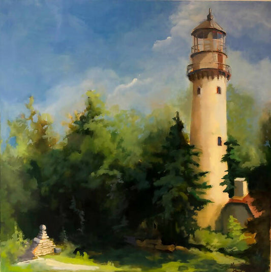 Original Oil Painting Lighthouse 23