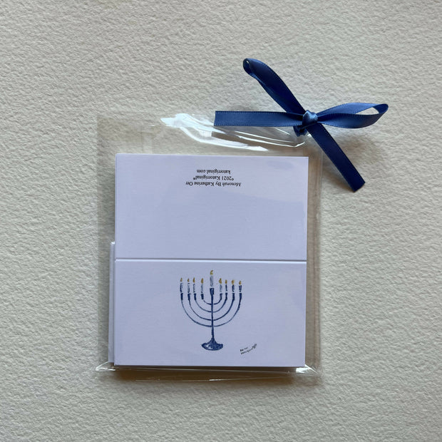 Small Giftcards "Menorah" by Katherine Orr