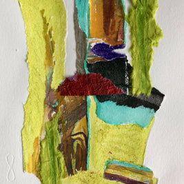 Abstract Collage: Chartreuse