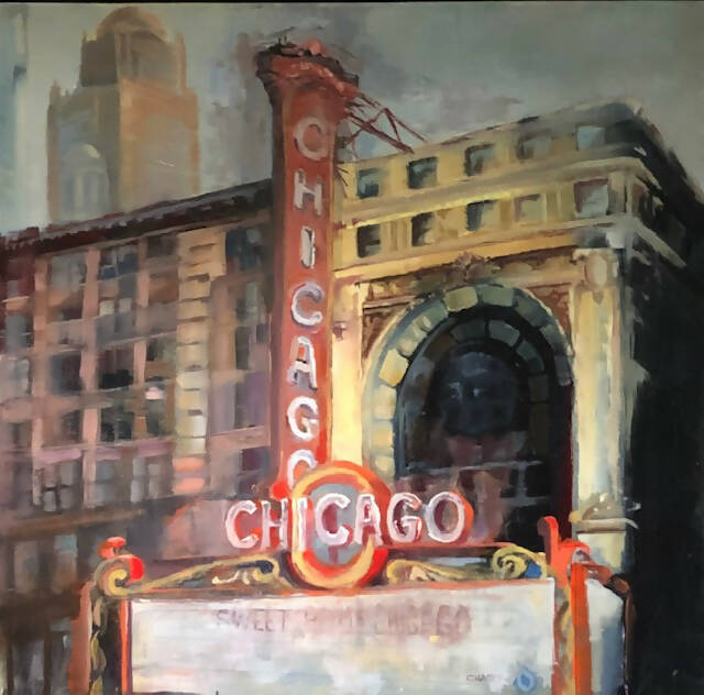 PRINT Chicago Theatre "Sundays on State" 12"