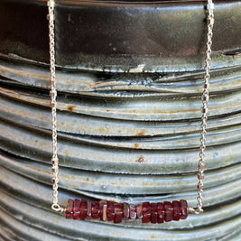 Sacred Lines Necklace Silver -SLNKS