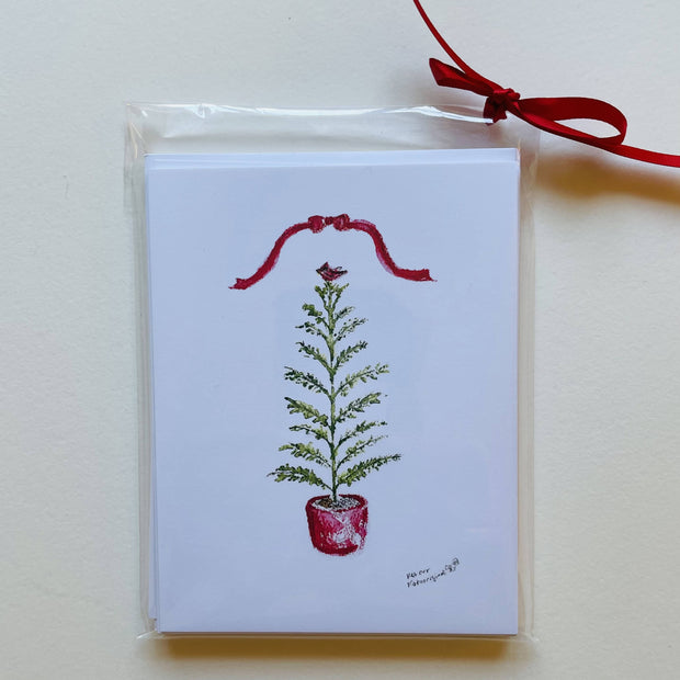 "Cardinal Holiday" Notecard