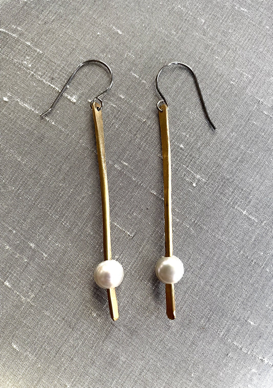 Pearl accent earrings