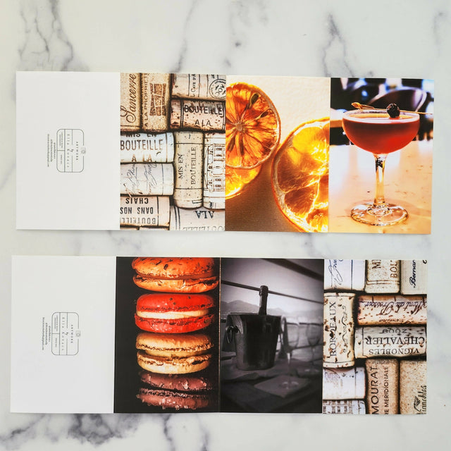 Food and Drinks Collection - Fine Art Greeting Cards, Pack of Six