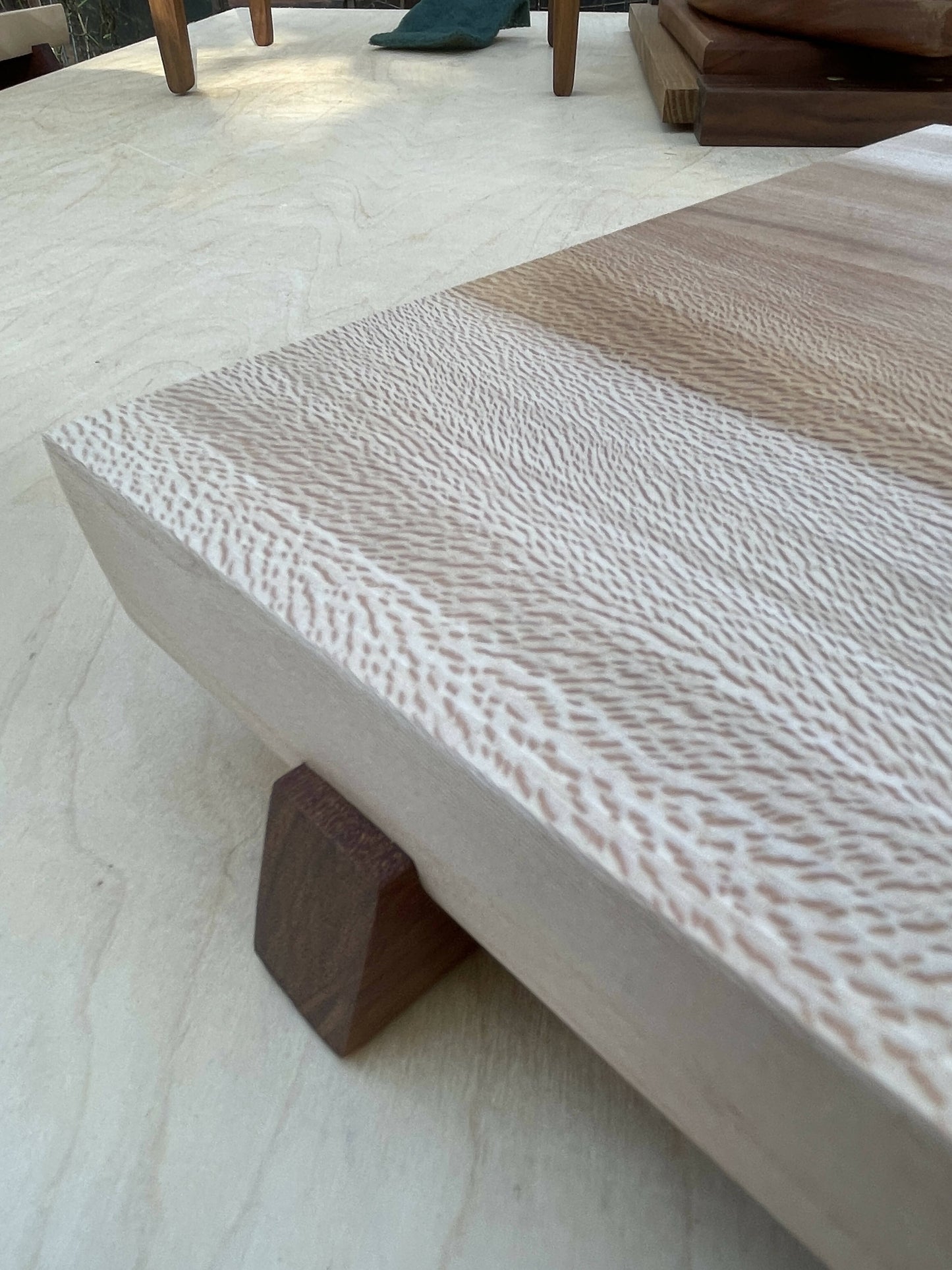 Quarter Sawn Sycamore Charcuterie Board with Floating Top