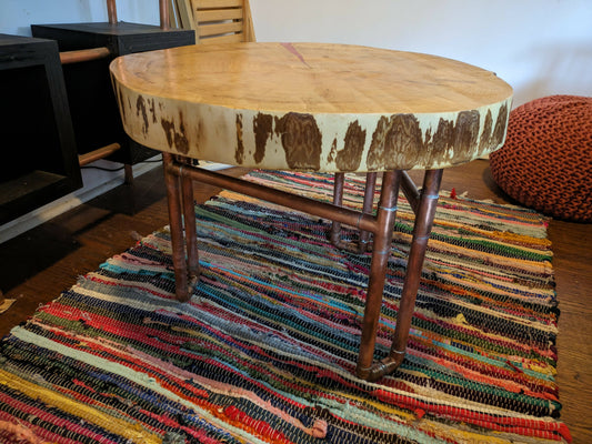 Cherry Cookie & Copper Pipe Coffee Table