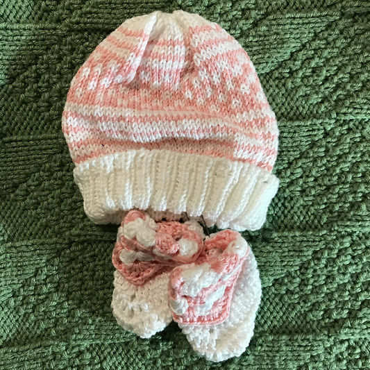 Baby Hat and Booties (Knit and Crochet)