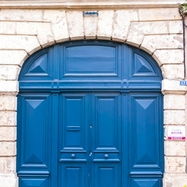 "Parisian Door Nr. 17" - 8"x10" Fine Art Print, matted and framed