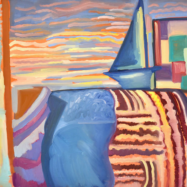 Sailboat Meets Stained Glass Still-Life (40x48")