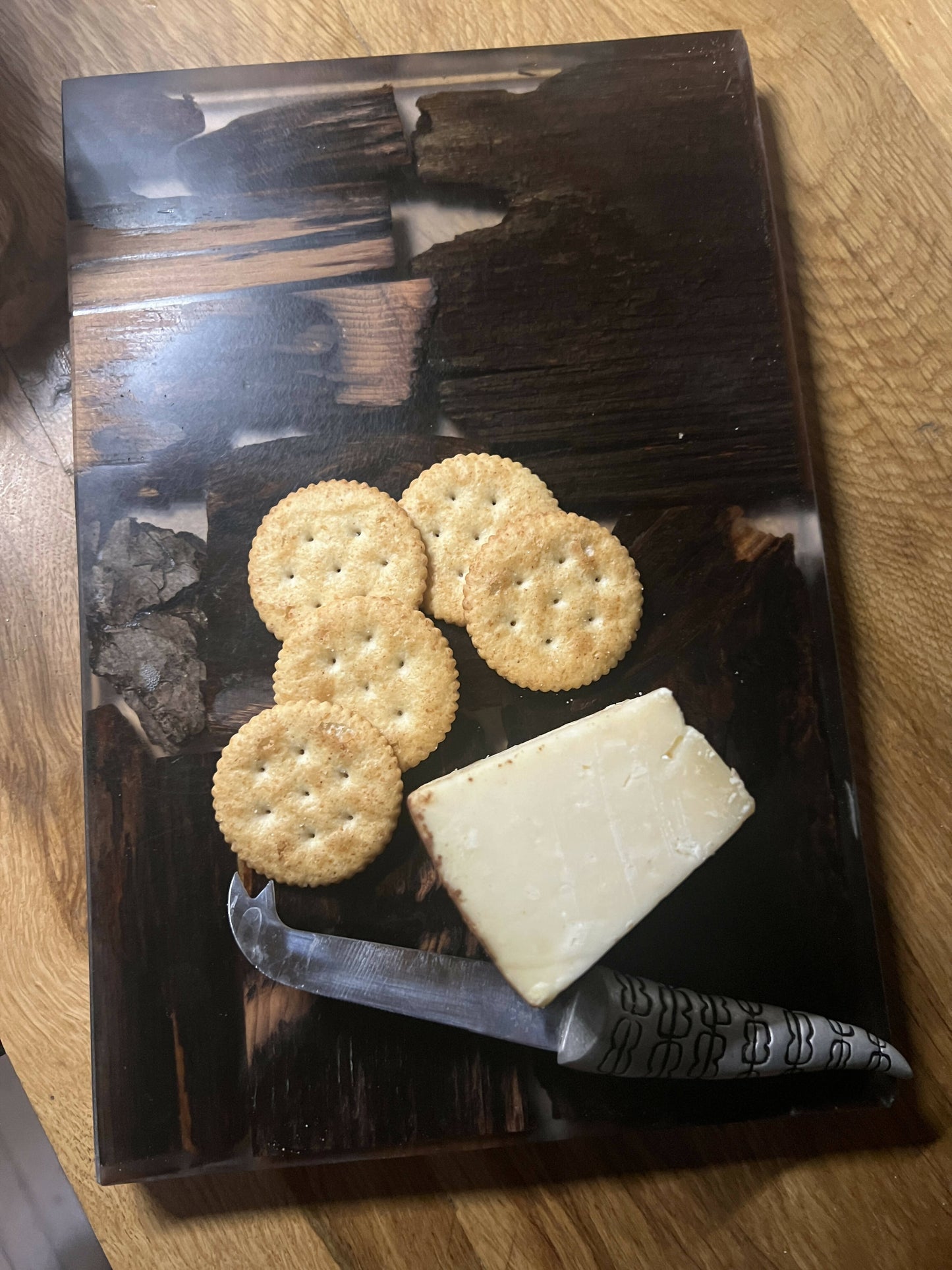 Rustic wood epoxy cutting boards