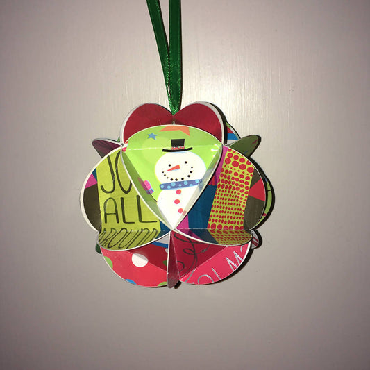 Ornaments • Christmas Cards Repurposed • Paper