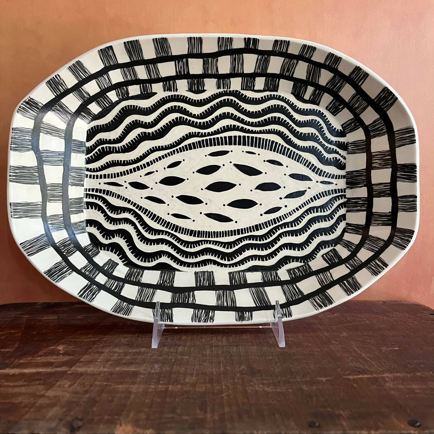 Rectangle platter (595)