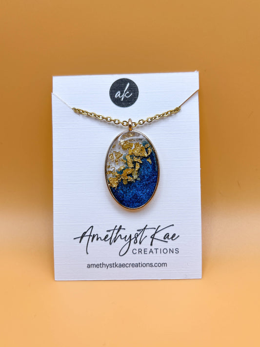 Pendant Necklaces [Navy & Gold Series]