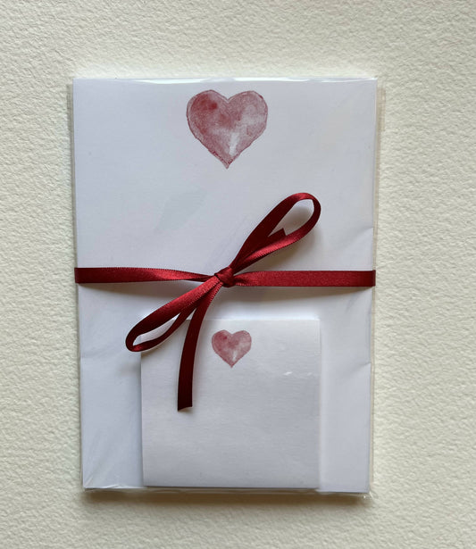 "One Heart" Notepad and Post-it® Set