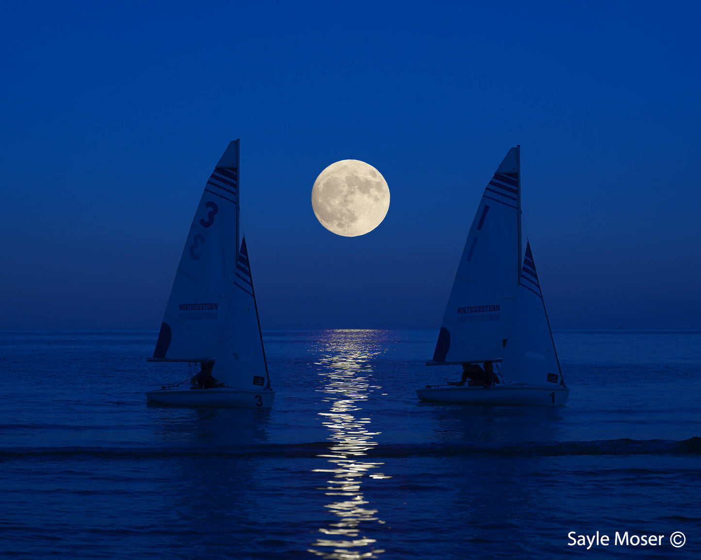 Full Moon Sailboats