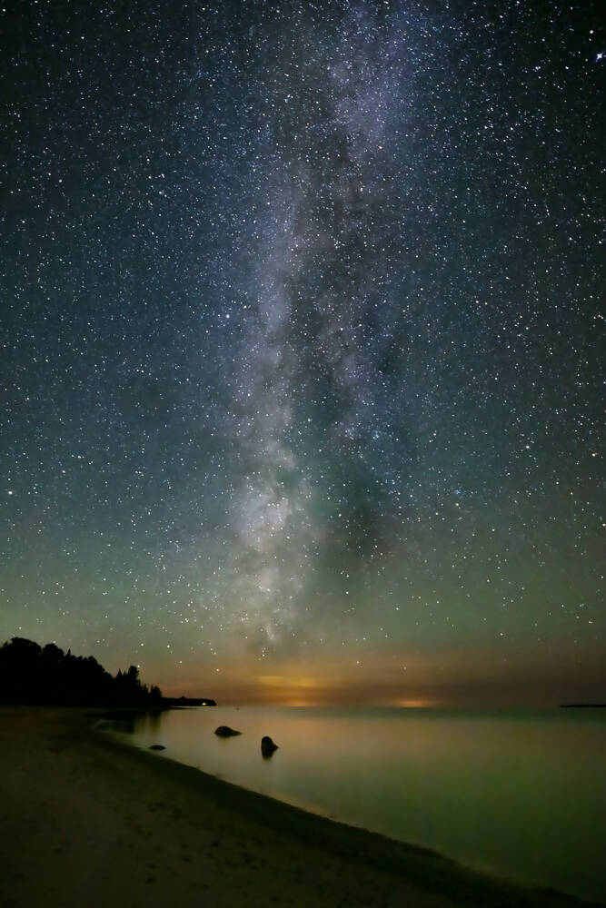 Milky Way over Beaver Island