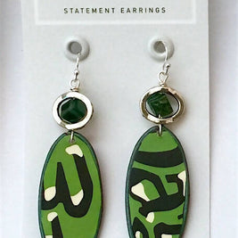Re*Brew Statement Earrings / Snow Day Dangle