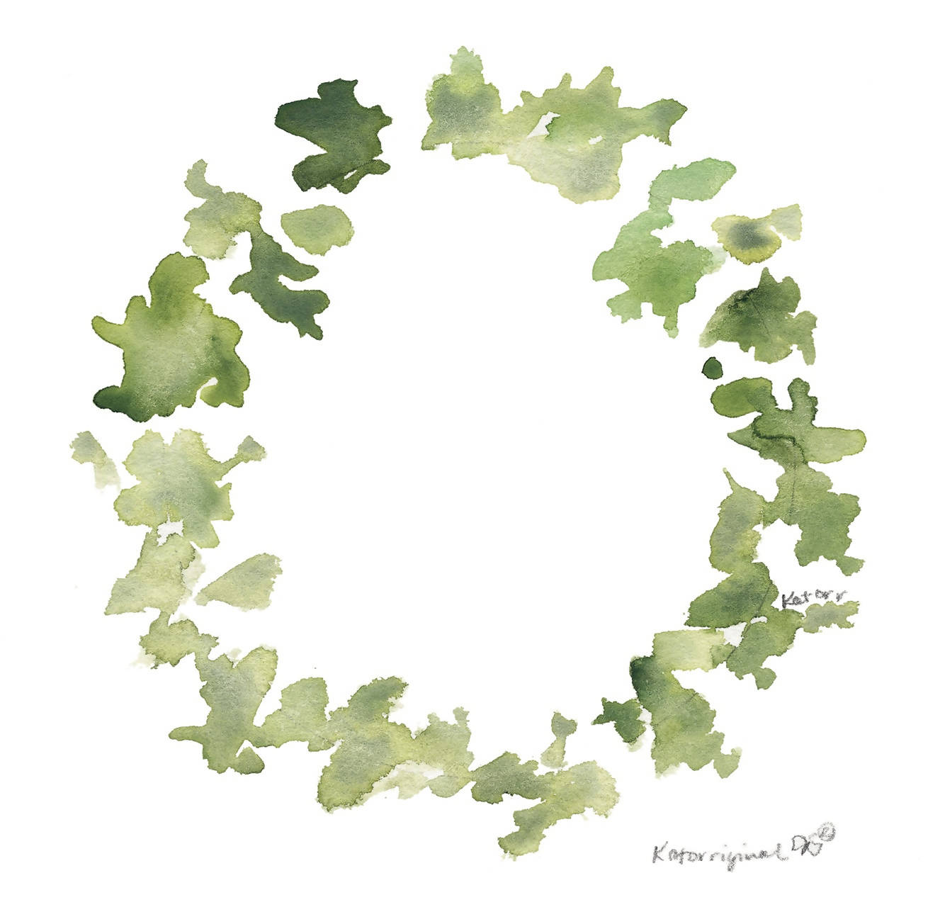 "Ivy Wreath" Note Cards by Katherine Orr