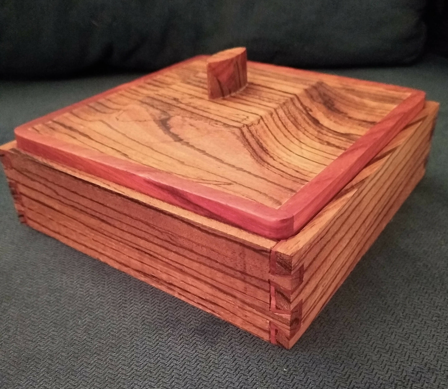 Zebrawood keepsake box