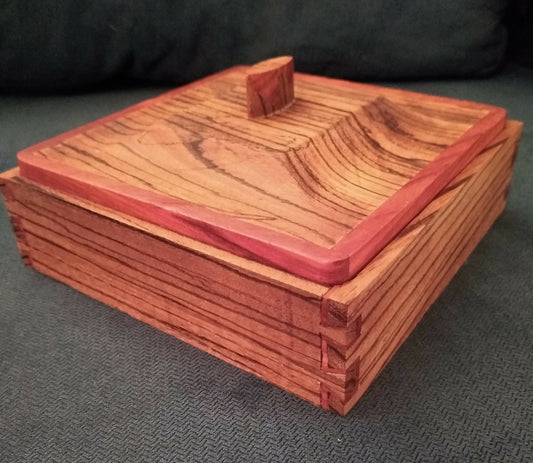 Zebrawood keepsake box