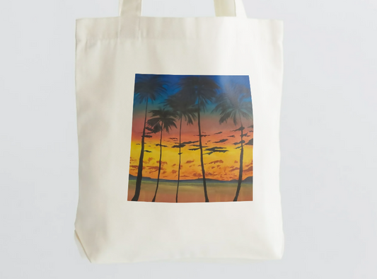 Sunset Beach Tote Bag