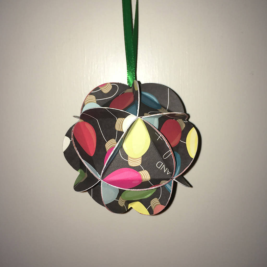 Ornaments • Christmas Cards Repurposed • Paper