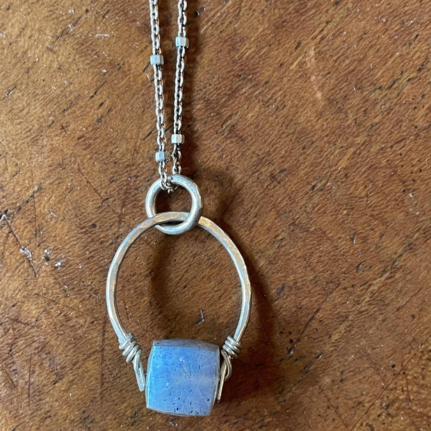 Get lucky -Hand forged Necklace -sterling silver - GLNKS