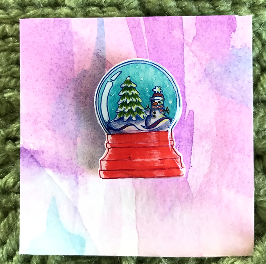 Snow Globe Pin