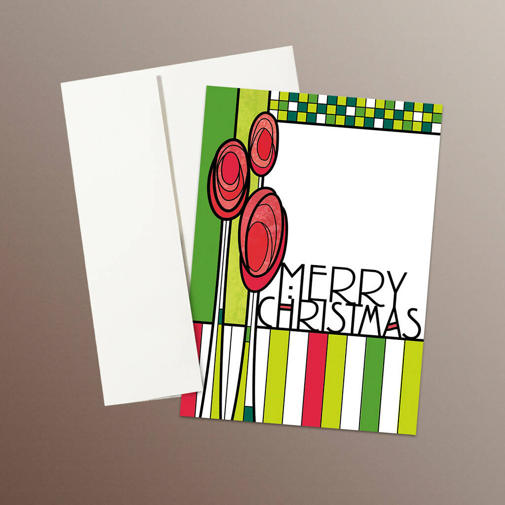 Christmas Cards, Charles Rennie Mackintosh Style