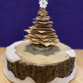 Book Page Christmas Trees