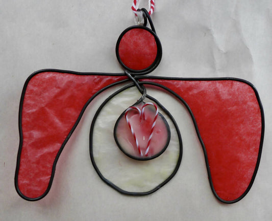 Candy Cane Angel Ornament
