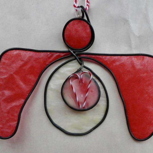 Candy Cane Angel Ornament