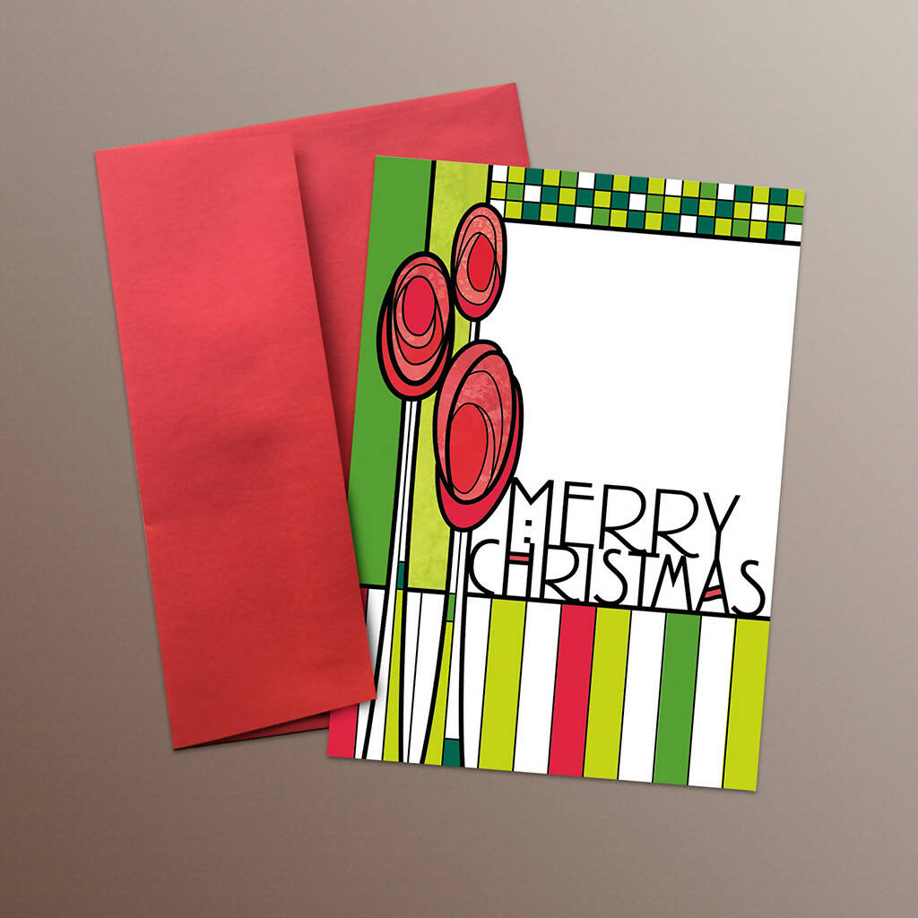 Christmas Cards, Charles Rennie Mackintosh Style