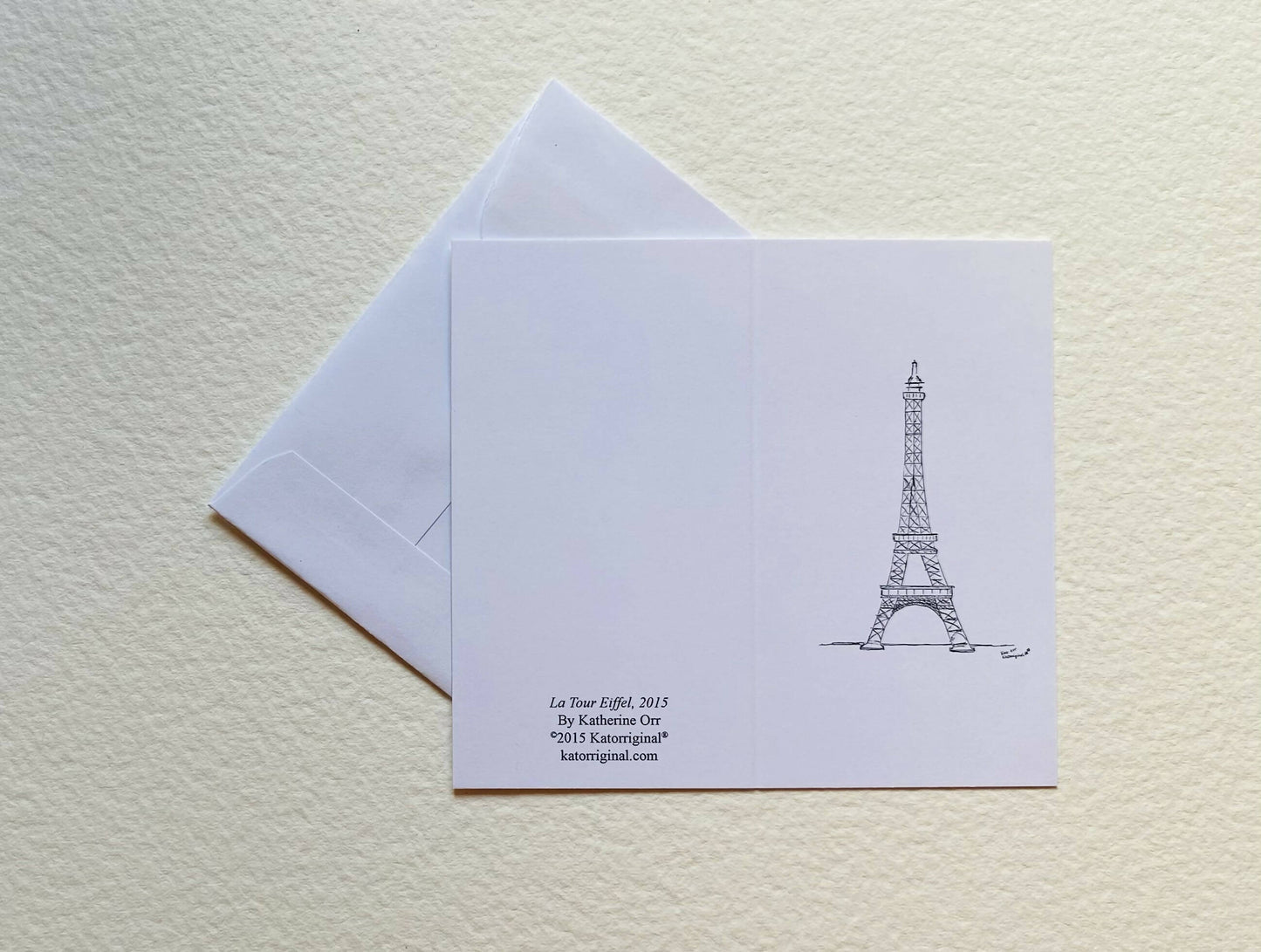 Small Giftcards "La Tour Eiffel" by Katherine Orr