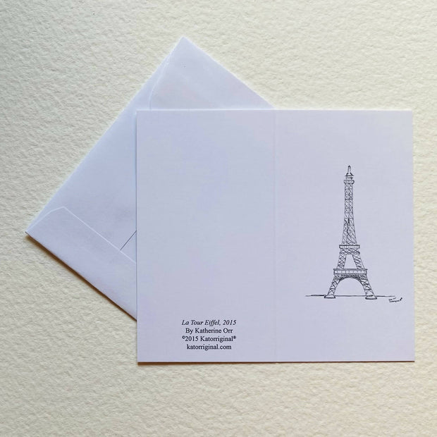 Small Giftcards "La Tour Eiffel" by Katherine Orr