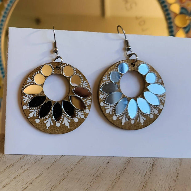 Wooden earrings