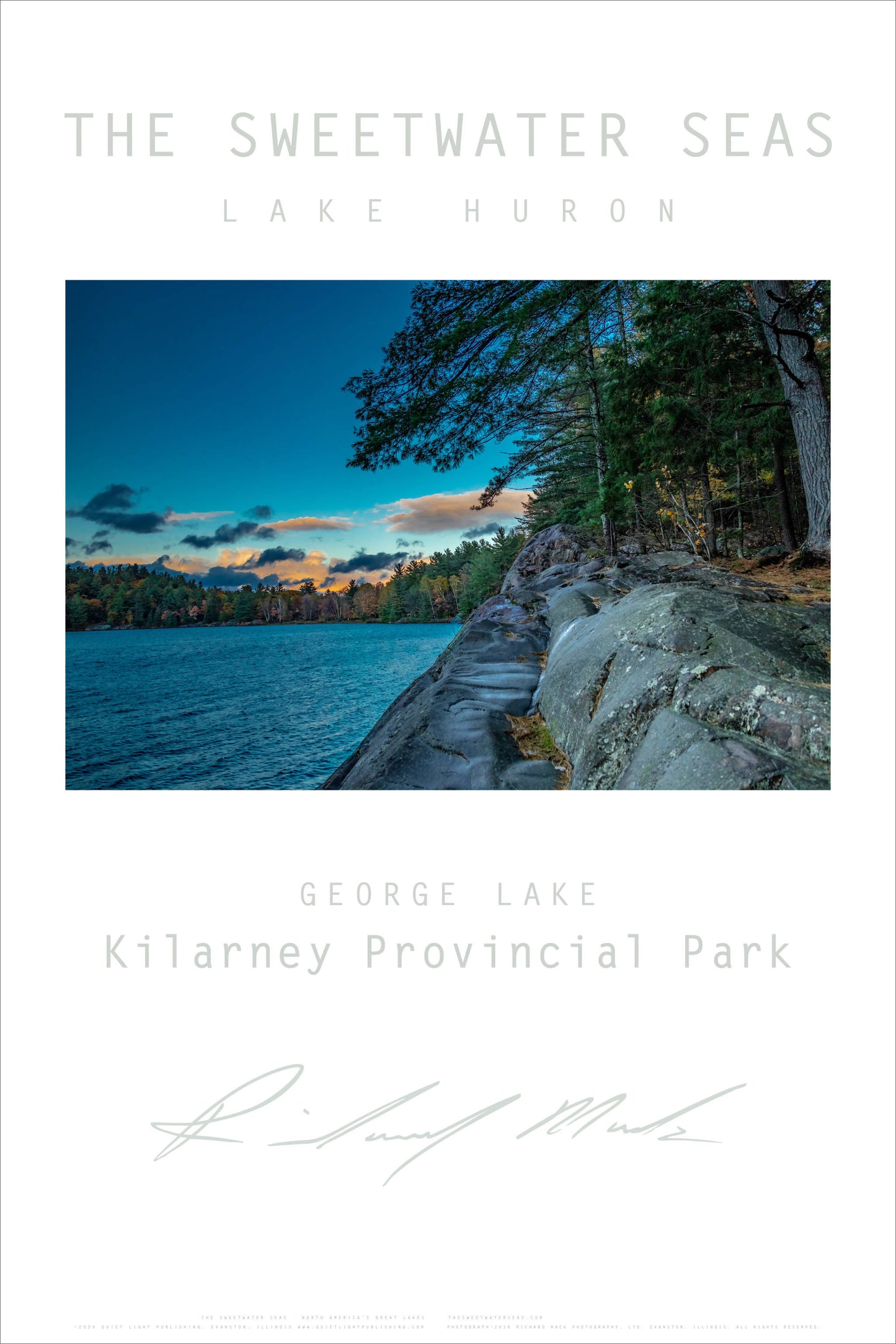 Sweetwater Seas Fine Art Poster - Lake Huron, Kilarney Provincial Park, Lake George