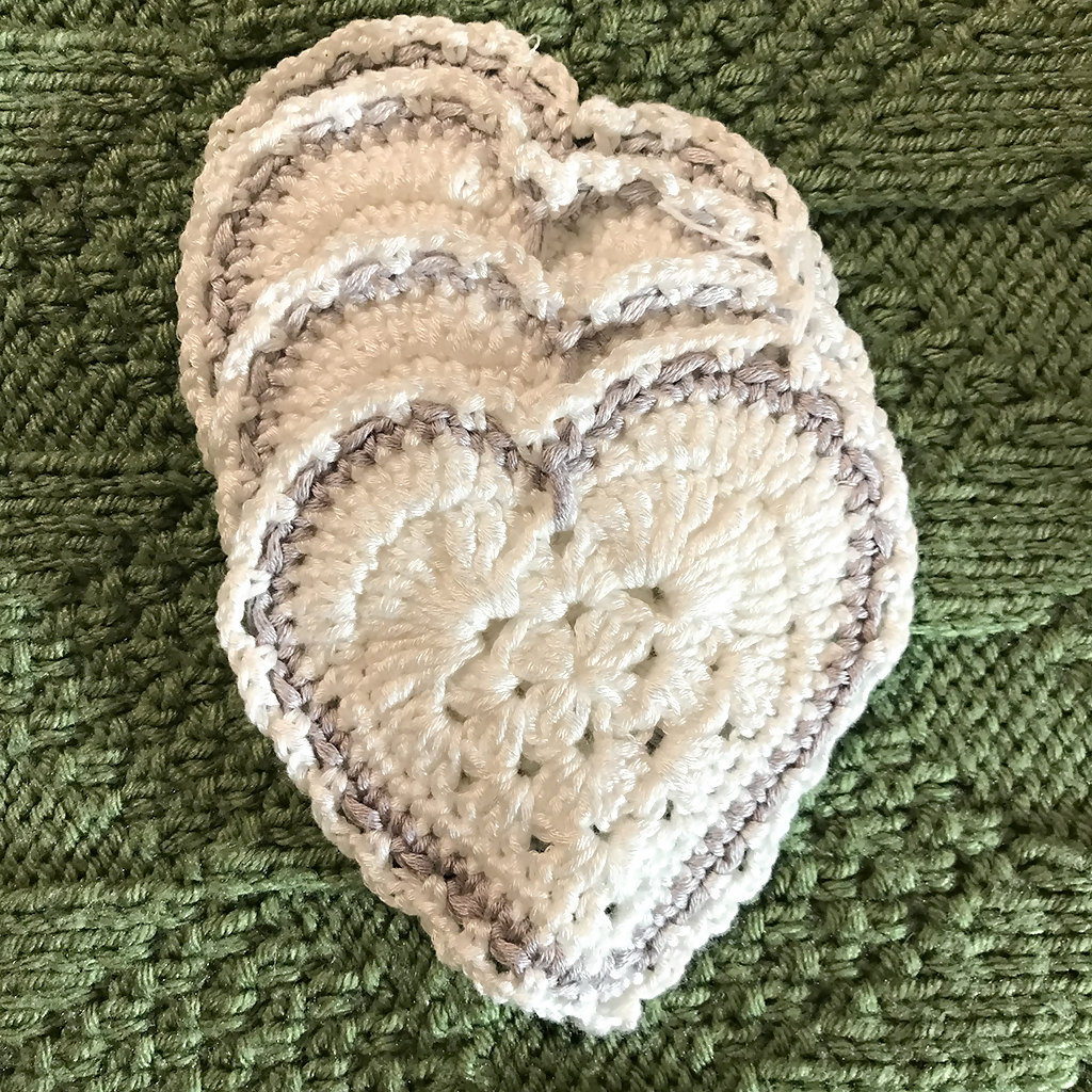 Heart Coasters (Crochet)