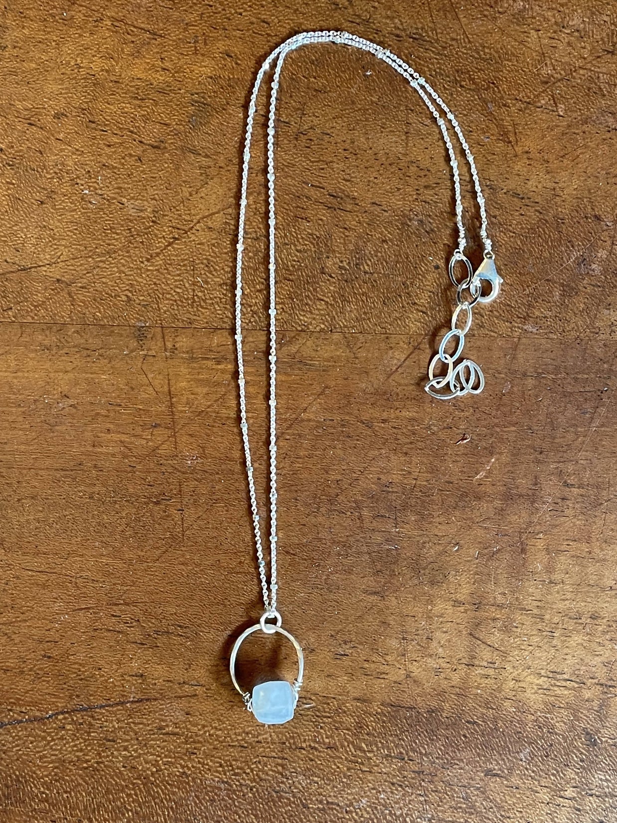 Get lucky -Hand forged Necklace -sterling silver - GLNKS