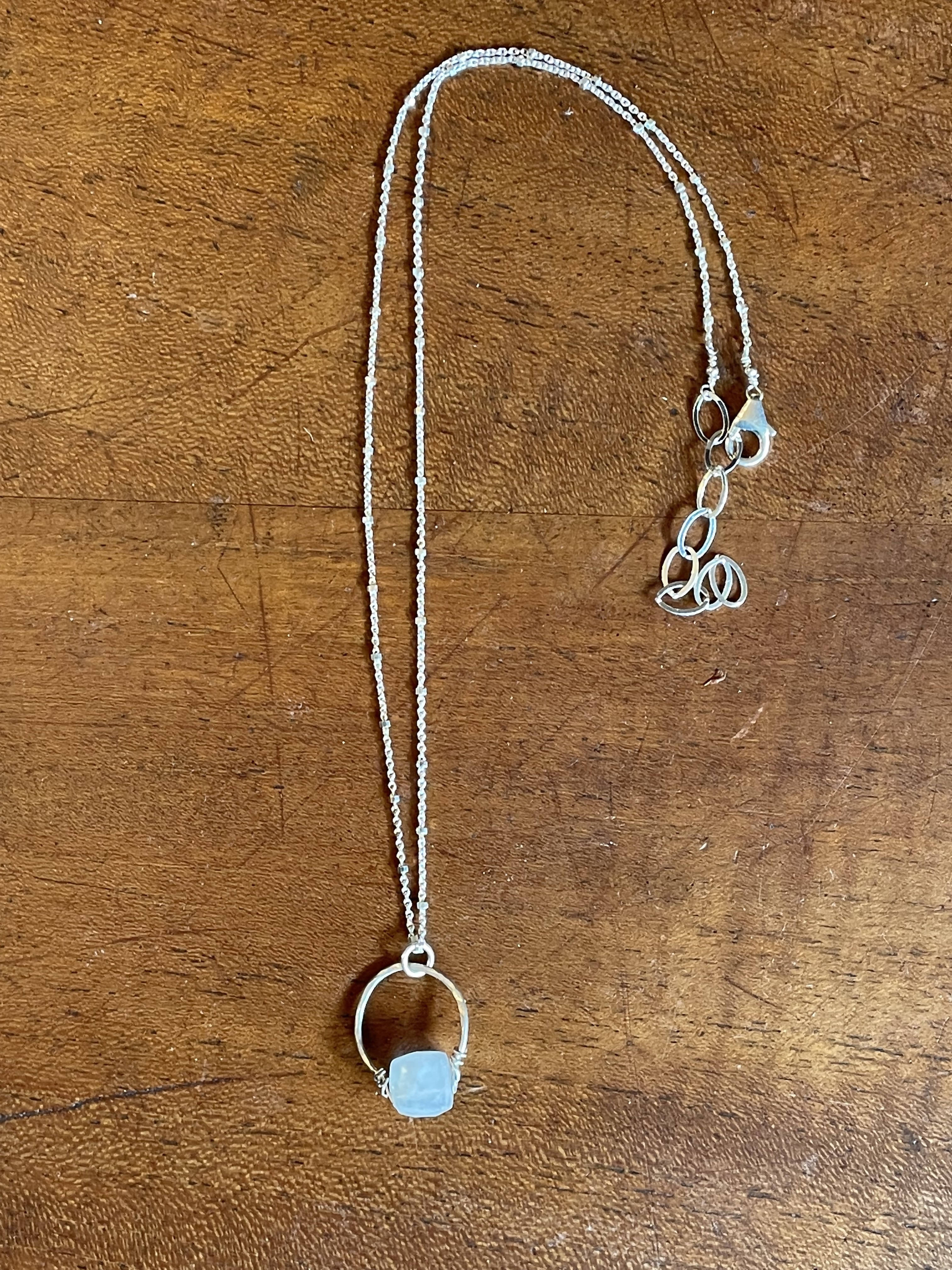 Get lucky -Hand forged Necklace -sterling silver - GLNKS