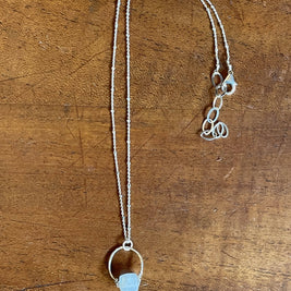 Get lucky -Hand forged Necklace -sterling silver - GLNKS