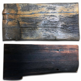Rustic wood hanging shelf