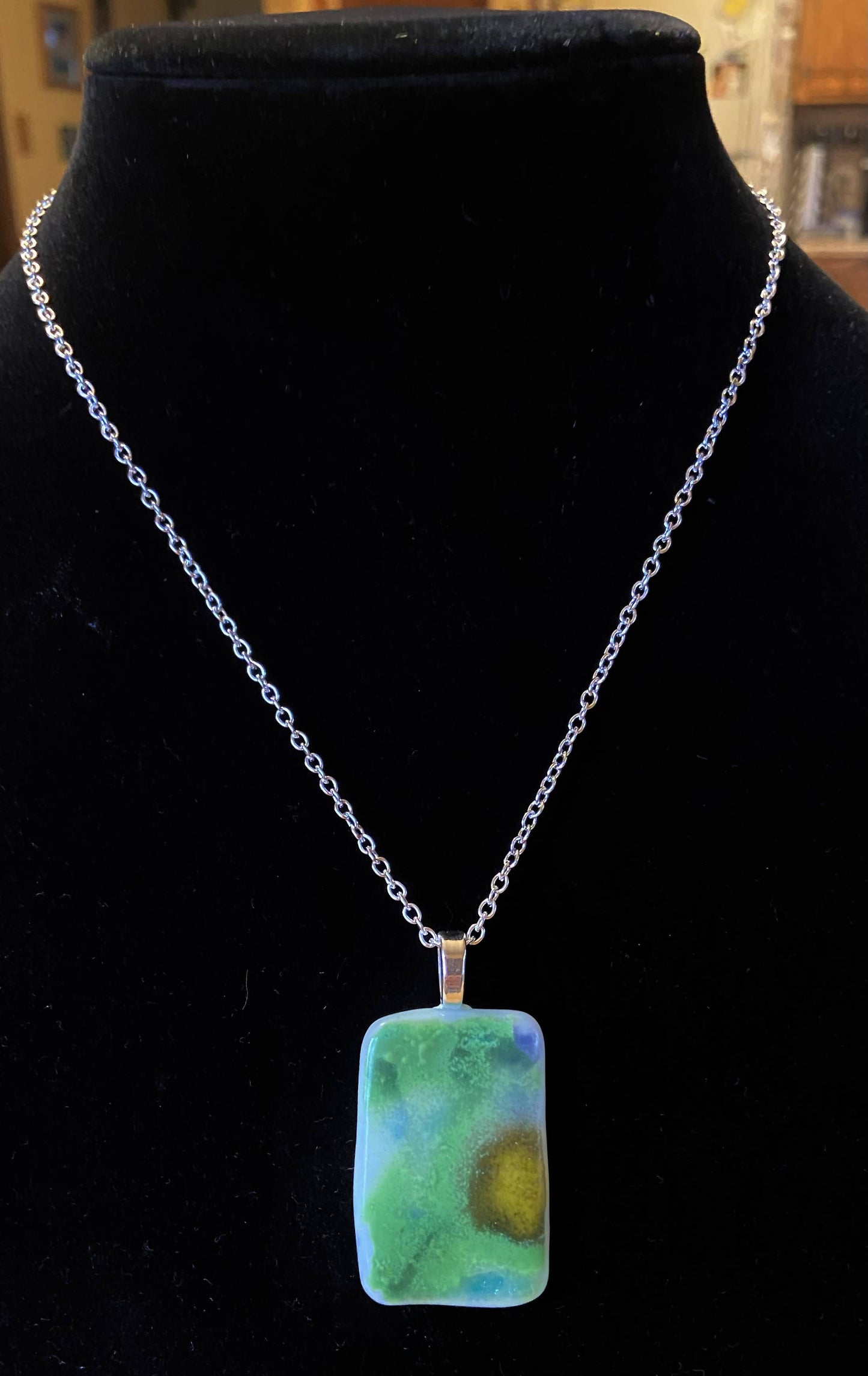 Glass Necklace 18”