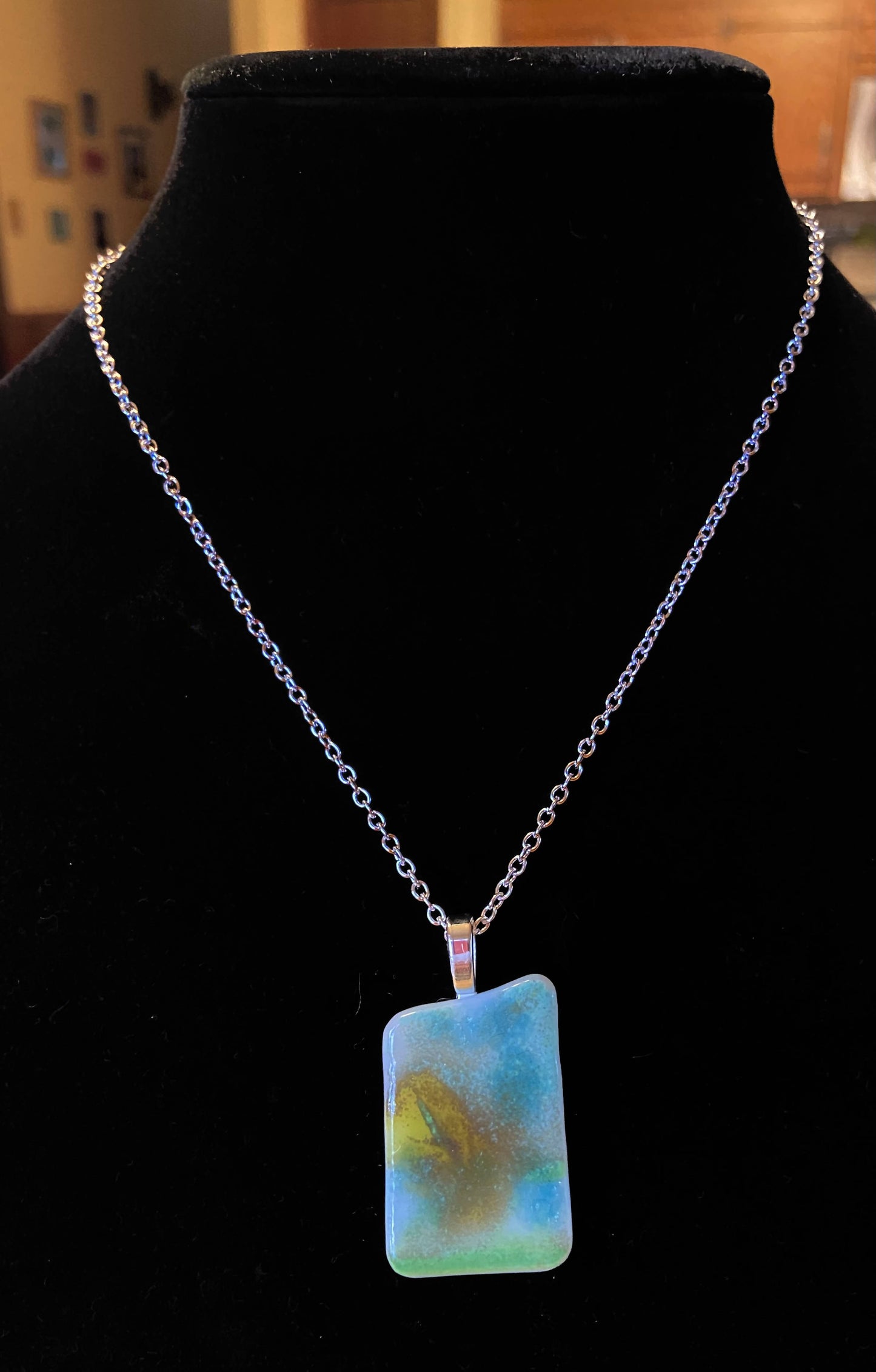 Glass Necklace 18”